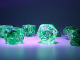 CHESSEX - Dados Poliédricos Borealis Kelp/Light Geen Luminary - Gamesmart
